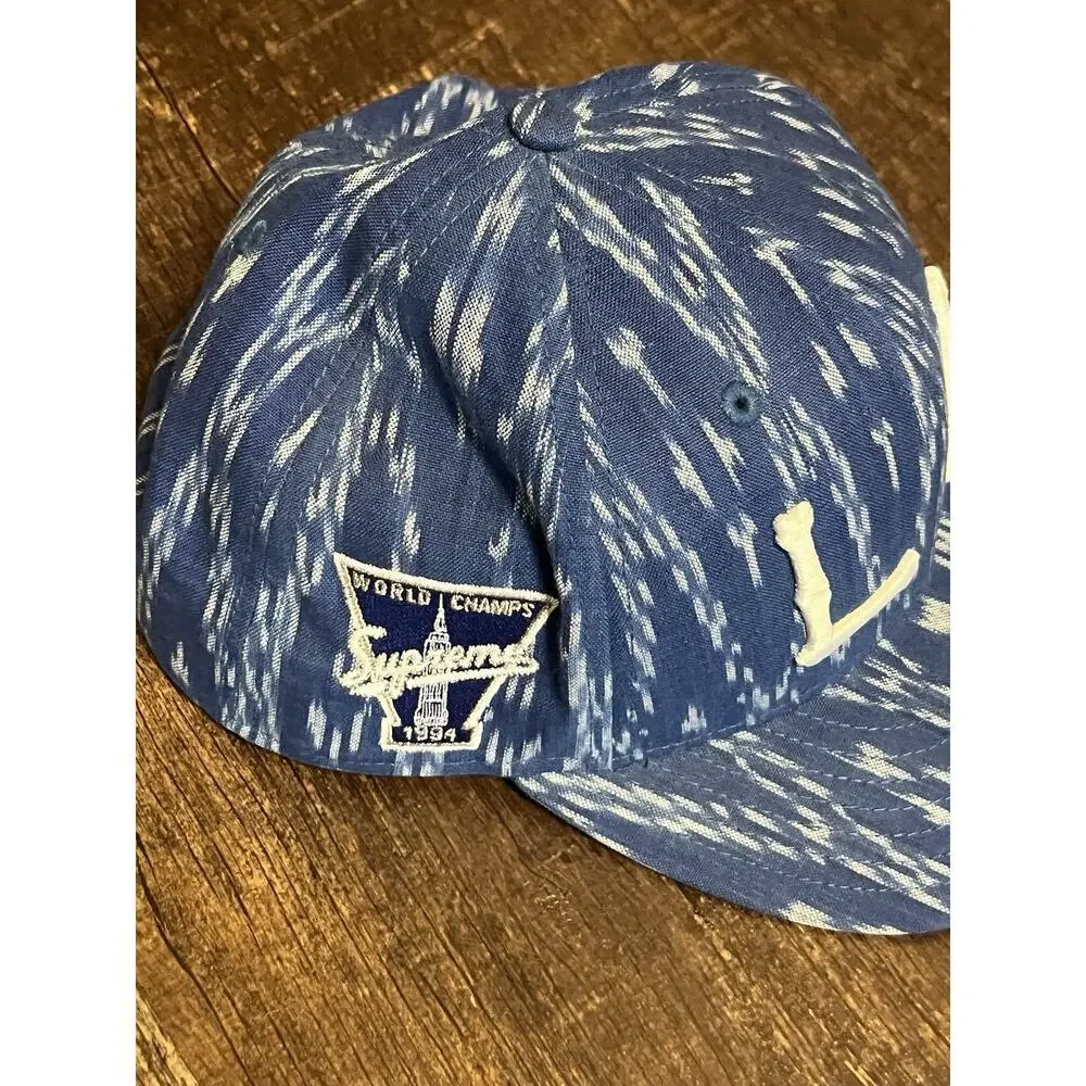 Supreme LA Blue & white Era Cap 7 5/8 Vintage RARE HAT